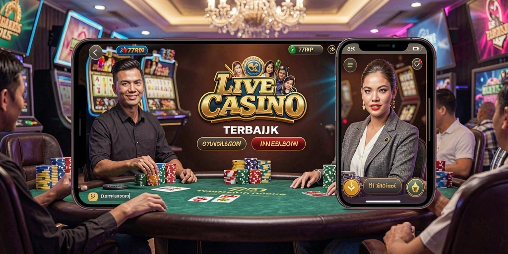 Tangkapan layar gameplay Live Casino 77RP yang seru dan interaktif.