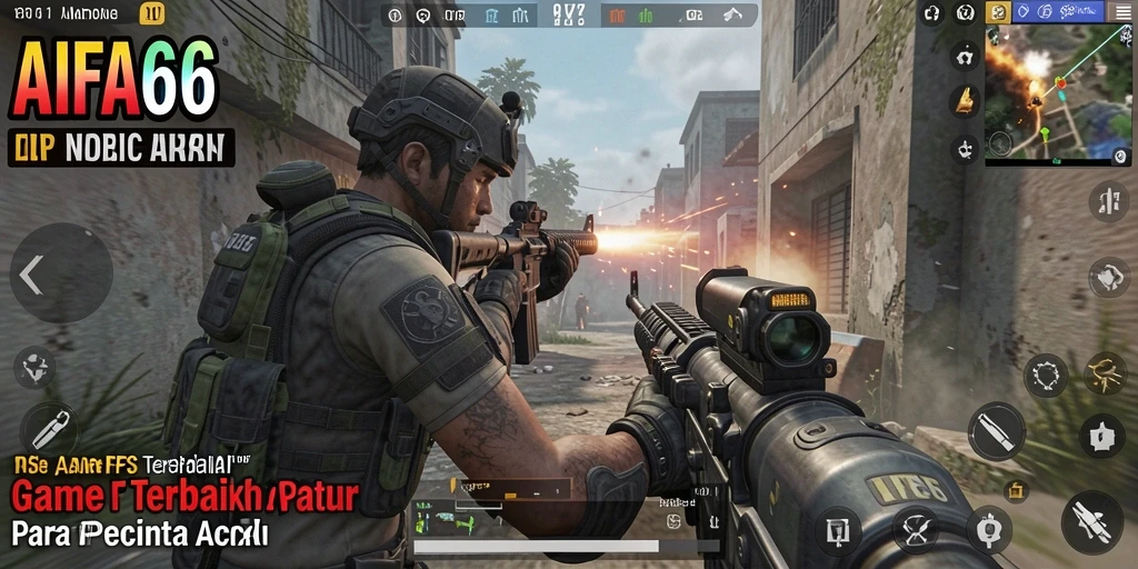 Gameplay AIFA66 menampilkan aksi tembak-menembak yang seru dan sinematik.