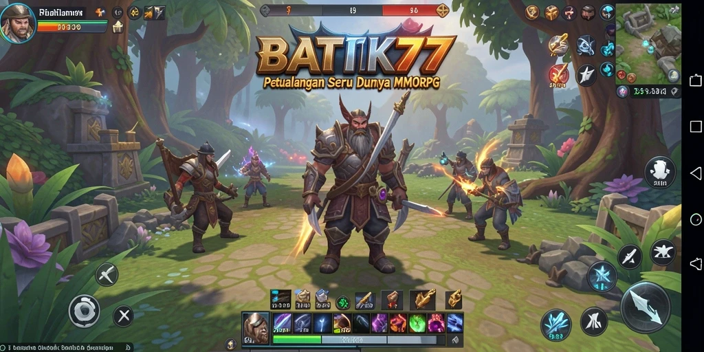 Screenshot utama BATIK77 menampilkan petualangan seru dalam dunia MMORPG.