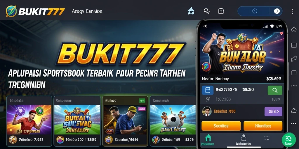 Tampilan utama BUKIT777 menampilkan berbagai pilihan taruhan olahraga.