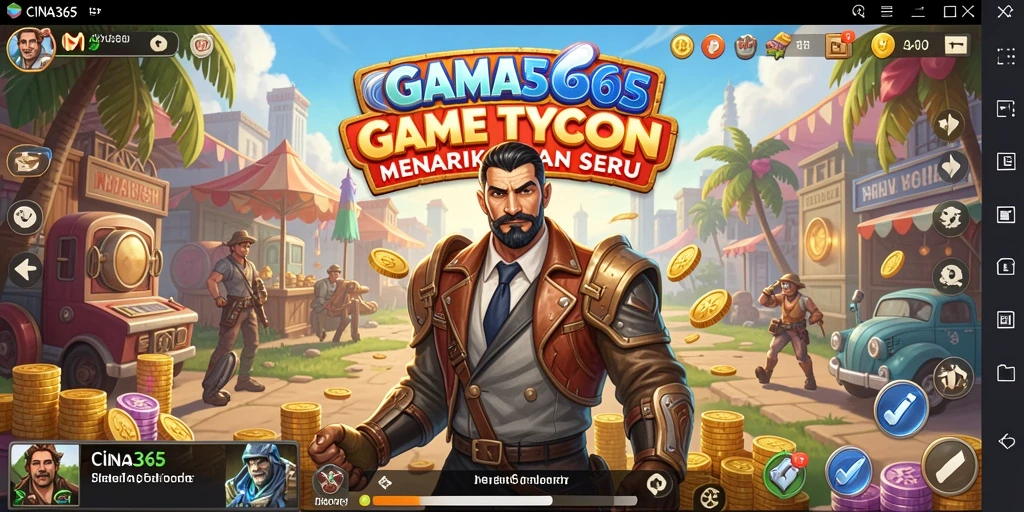 Tampilan gameplay menarik dan menantang dalam CINA365.