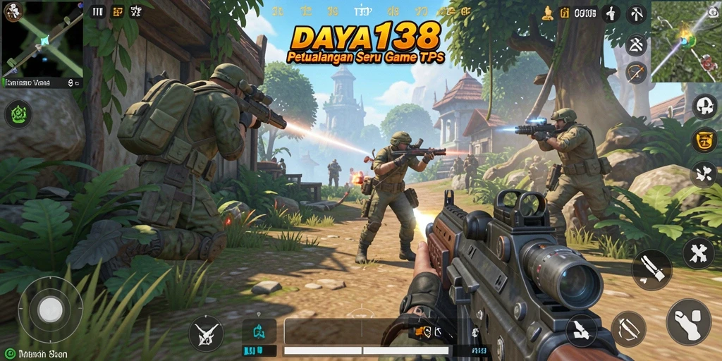 Gameplay seru DAYA138 dalam mode TPS, penuh aksi dan strategi.