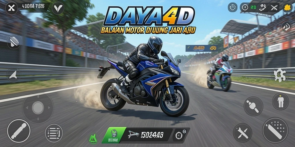 Gameplay seru dan menantang di DAYA4D dengan balapan motor.