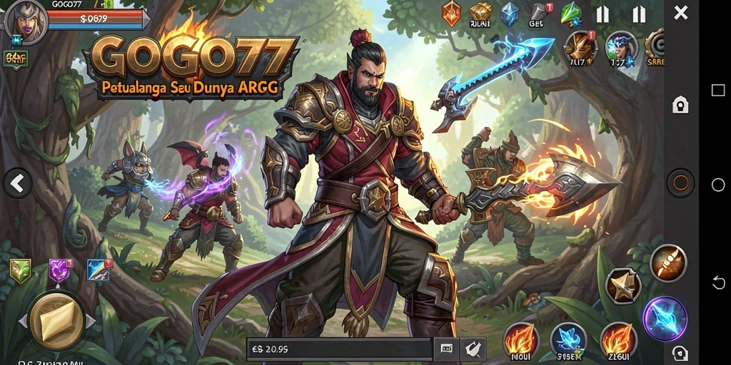 Tampilan gameplay GOGO77 yang mendebarkan dalam pertarungan ARPG.