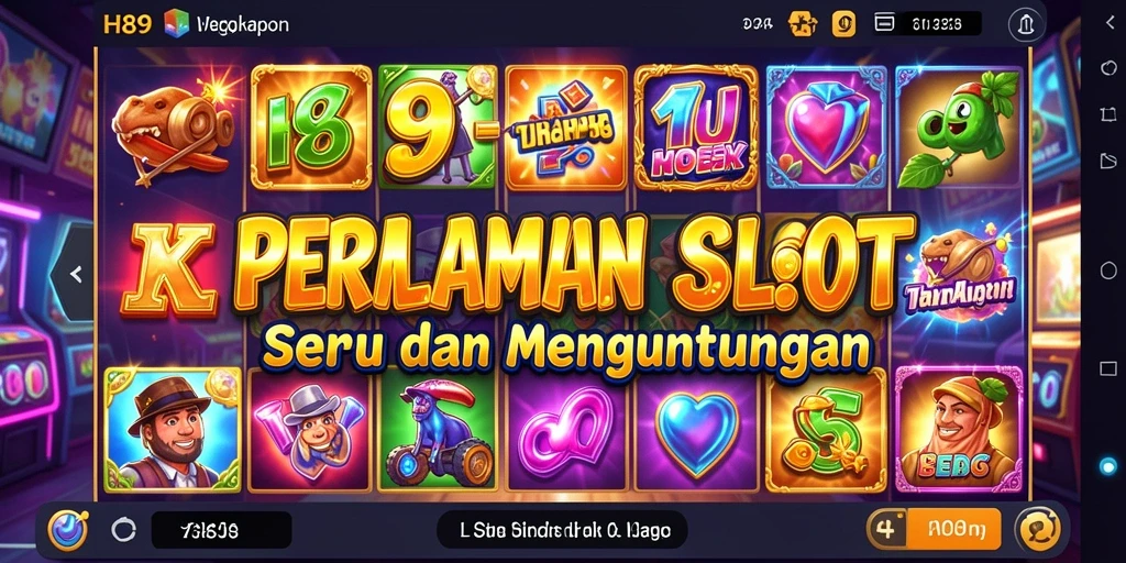 Screenshot gameplay H89, menunjukkan gulungan Slot yang menarik.