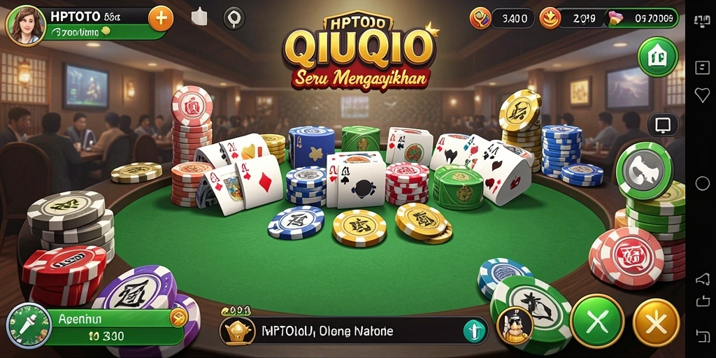Tampilan menarik dari gameplay HPTOTO yang penuh strategi QiuQiu.
