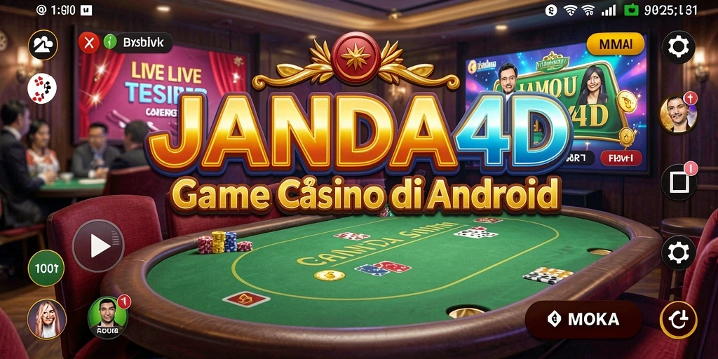 Tampilan gameplay Live Casino JANDA4D yang menarik dan interaktif.
