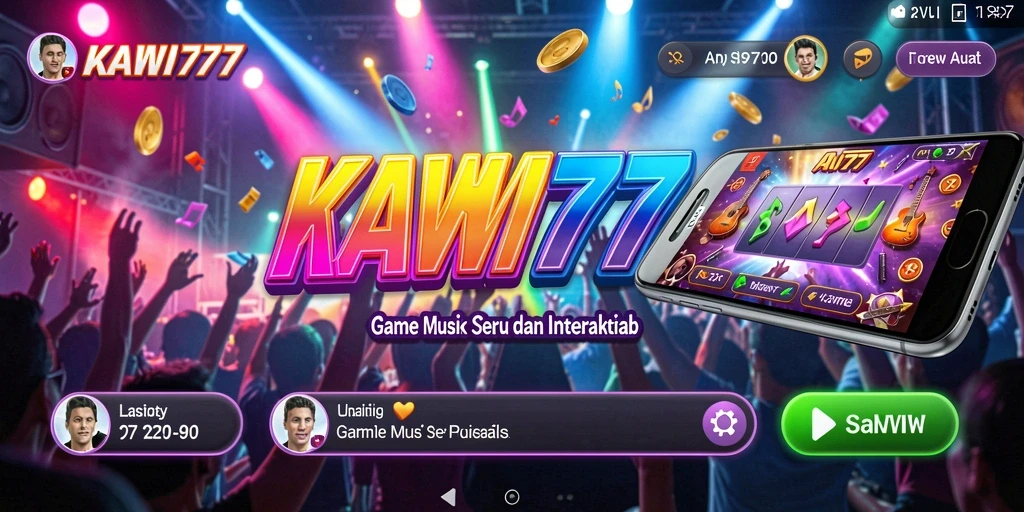 Tampilan gameplay KAWI777 yang menarik dan penuh warna.
