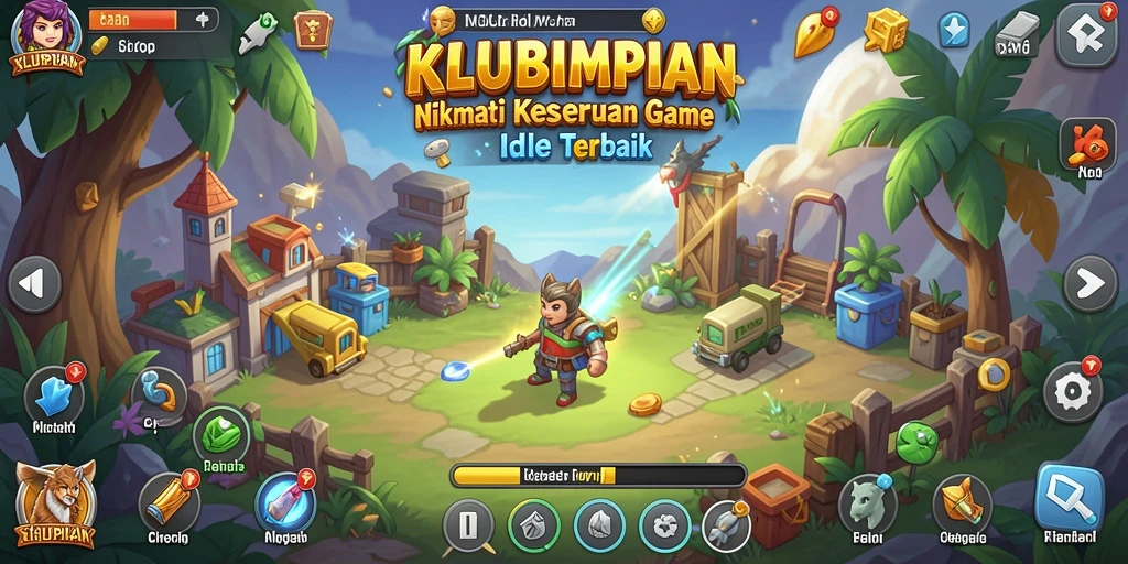Tampilan gameplay KLUBIMPIAN yang menarik dan interaktif.