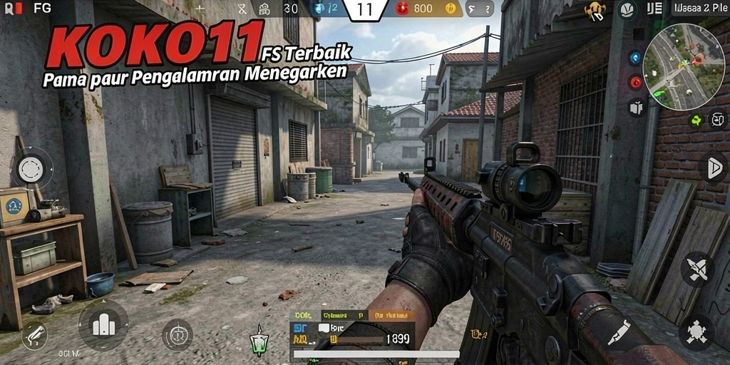 Screenshot gameplay <strong>KOKO11</strong> memperlihatkan aksi menembak yang mendebarkan dan grafik yang memukau.