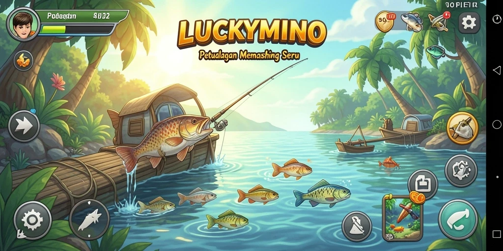 Tangkapan ikan besar dalam permainan LUCKYMINO.