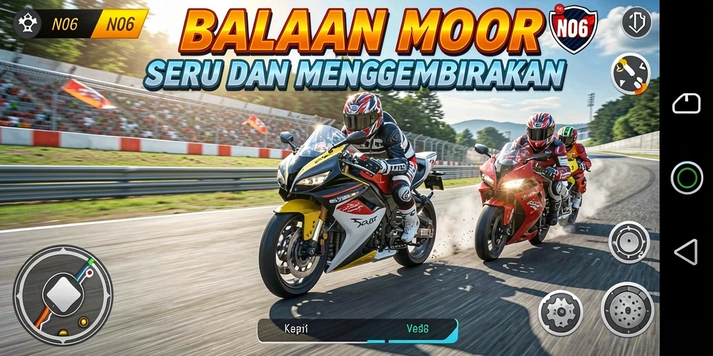 Tampilan gameplay N06 yang menegangkan dan mendebarkan.