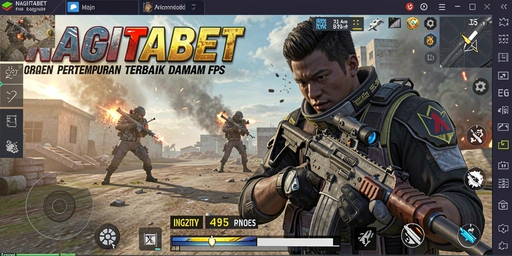 Tampilan gameplay intens dari NAGITABET saat pertempuran berlangsung.