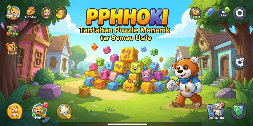 Tampilan gameplay PPHOKI dengan tantangan Puzzle yang mendebarkan.