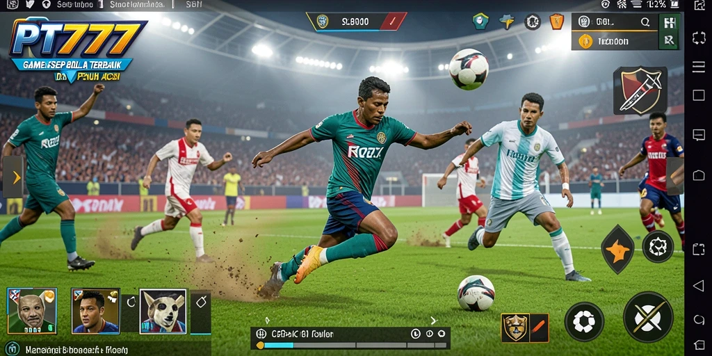 Screenshot gameplay PT777 yang menampilkan aksi seru di lapangan.