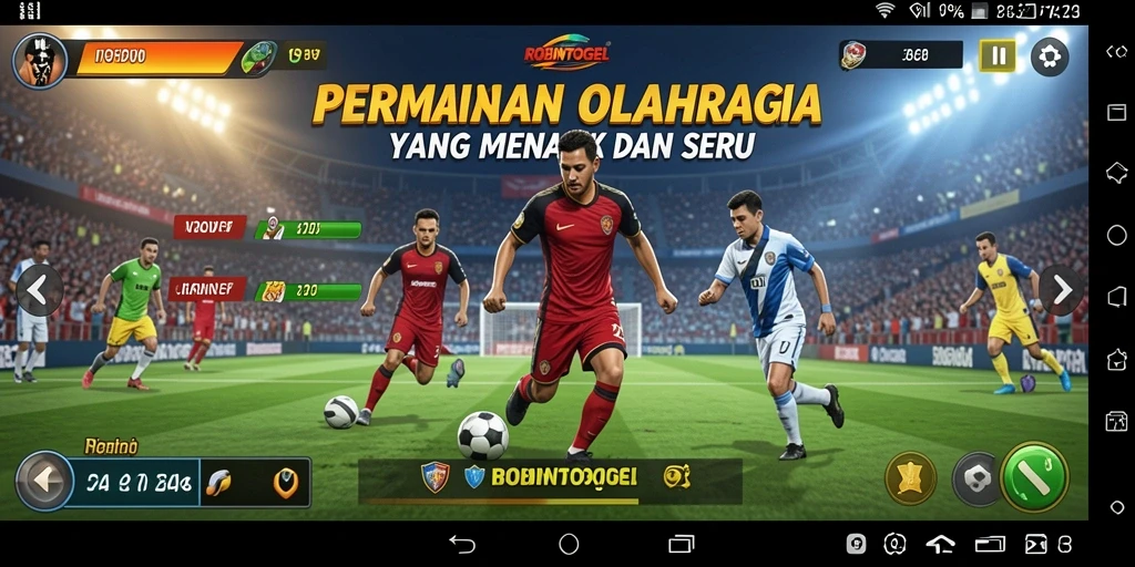 Tampilan utama gameplay ROBINTOGEL yang seru dan interaktif.