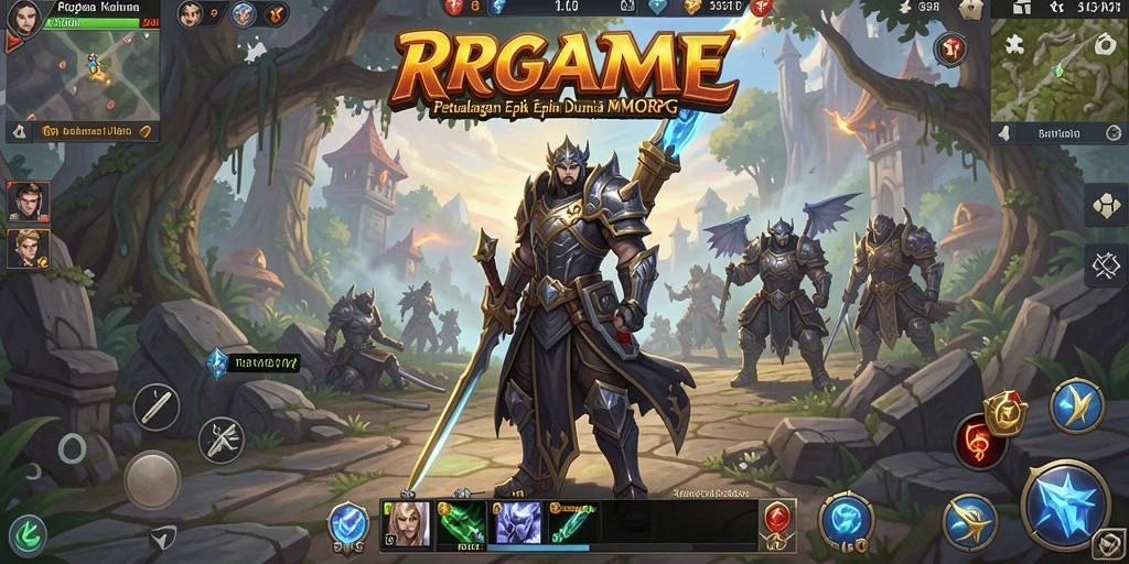 Tangkapan layar RPGAME menunjukkan aksi epik dalam dunia MMORPG.
