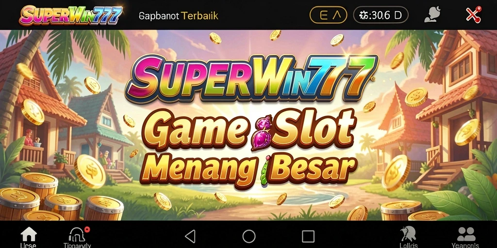 Tampilan gameplay SUPERWIN777 yang menarik dan penuh warna.
