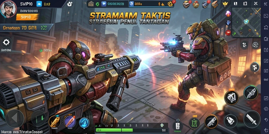 Tampilan gameplay strategi dalam SVIP10 yang menegangkan dan menarik.