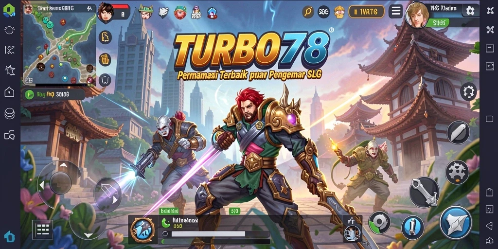 Gameplay mendebarkan TURBO78 dalam aksi strategi.