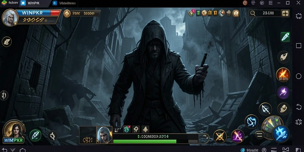 Screenshot gameplay horrifying dari WINPKR menampilkan momen menegangkan.