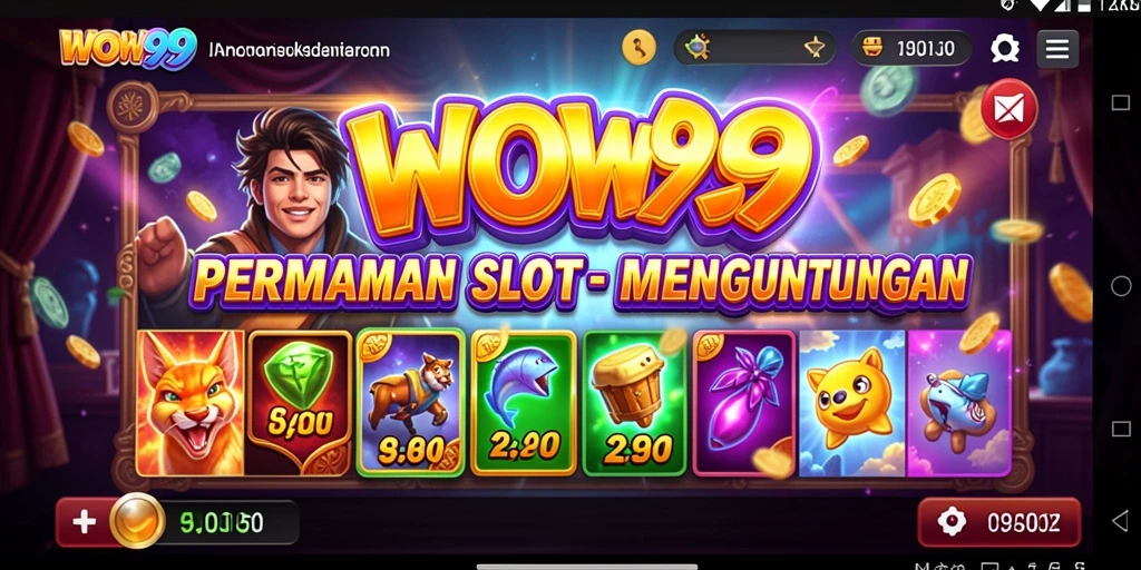 Screenshot utama WOW99 yang menampilkan gameplay seru Slot.